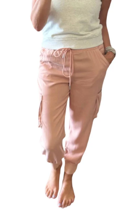  Affordable Women's Clothing OnlineHigh Rise Cargo Joggers In Pink Affordable Women's Clothing Online