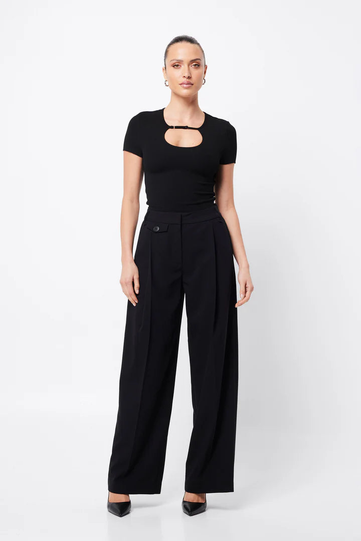  Flash Sale OnlineMossman Boston Wide Leg Pant - Black Flash Sale Online