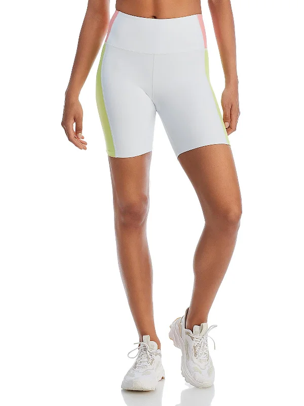  Seasonal SaleWomens Colorblock Contrast Bike Short Seasonal Sale