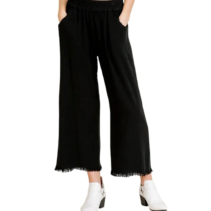  Contemporary Women's ClothingTamika Wide Leg Pants In Black Contemporary Women's Clothing