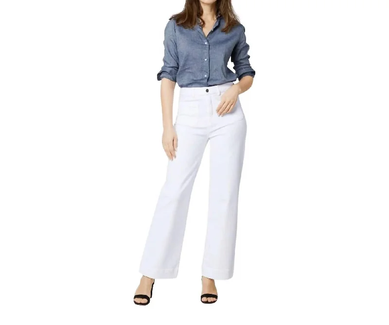  Flash Sales This WeekColumn Patch Pocket Jean In White Stretch Denim Flash Sales This Week