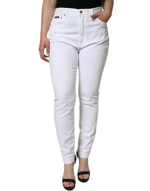  Sophisticated Women's FashionDolce & Gabbana  Cotton Stretch AUDREY Skinny Women's Jeans Sophisticated Women's Fashion