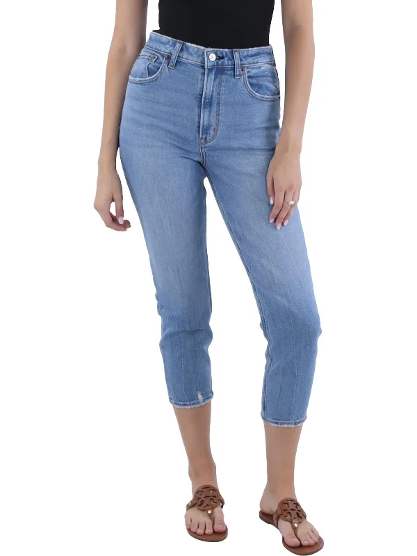  Women's Holiday ClothingWomens High Rise Light Wash Mom Jeans Women's Holiday Clothing