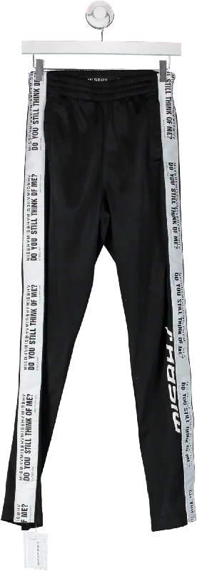  Women Wear BrandsMISBHV Black Jogger Trousers - Side Wording On Leg UK S Women Wear Brands