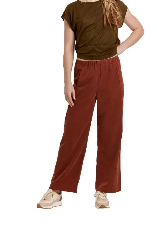  Vintage-Inspired GarmentsParis Pants In Mahogany Vintage-Inspired Garments