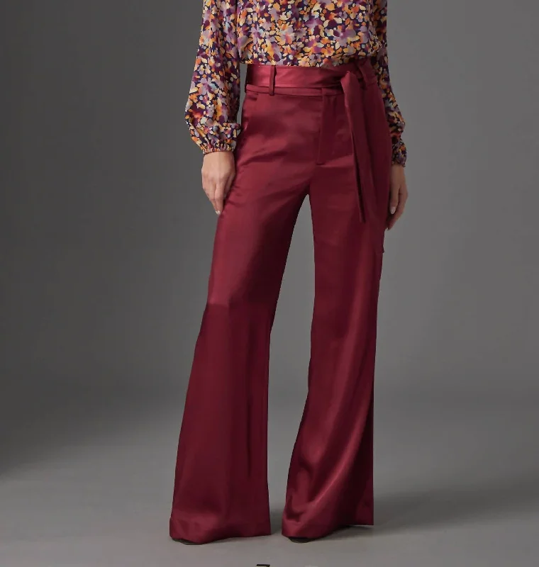  Flash Sale OnlineOaklyn Pant In Burgundy Flash Sale Online