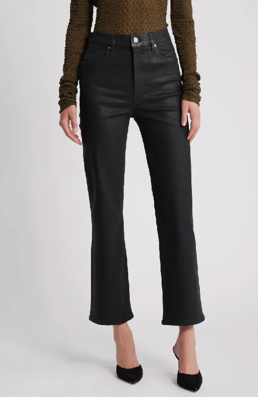  Limited Time OfferLe Sleek Straight Leg Jean - Noir Coated Limited Time Offer