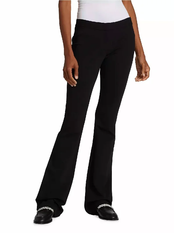  Women's High-Fashion OutfitCompact Stretch Viscose Waldorf Flared Pant In Black Women's High-Fashion Outfit