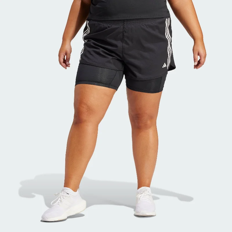  Women's Holiday ApparelWomen's adidas Own the Run 3-Stripes 2-in-1 Shorts Women's Holiday Apparel