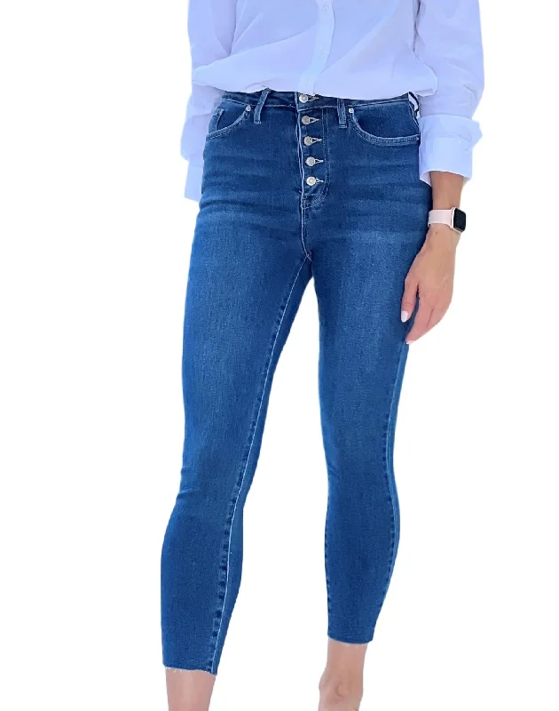  Comfortable Garments For WomenMonica Skinny Jean In Dark Blue Comfortable Garments For Women