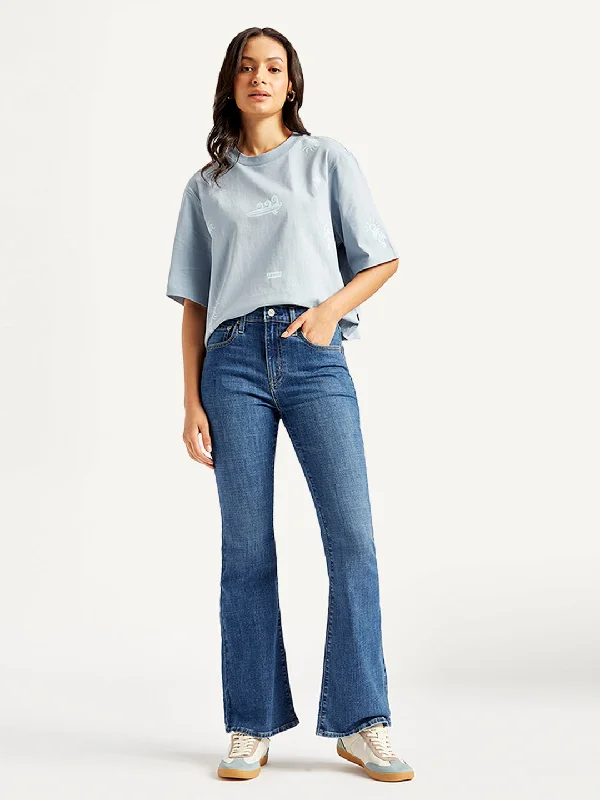  Sustainable Women's ClothesWomen's High Rise 726 Flared Fit Blue Jeans Sustainable Women's Clothes