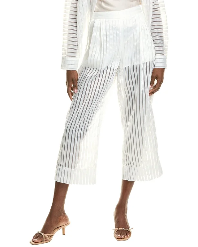  Workwear Fashion for WomenBCBGMAXAZRIA Sheer Stripe Pant Workwear Fashion for Women