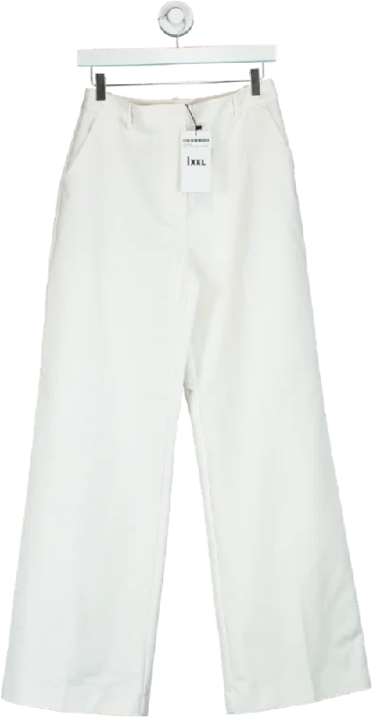  Comfortable Casual Wearboa. Cream Formal Straight Leg Trousers UK S Comfortable Casual Wear